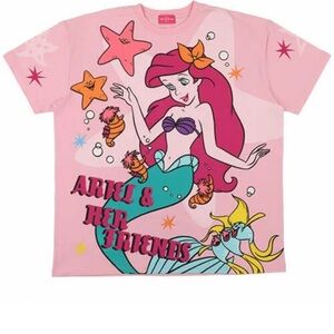 IN HAND Tokyo Disney Resort T-Shirts Ariel UNISEX Big Silhouette Little Mermaid